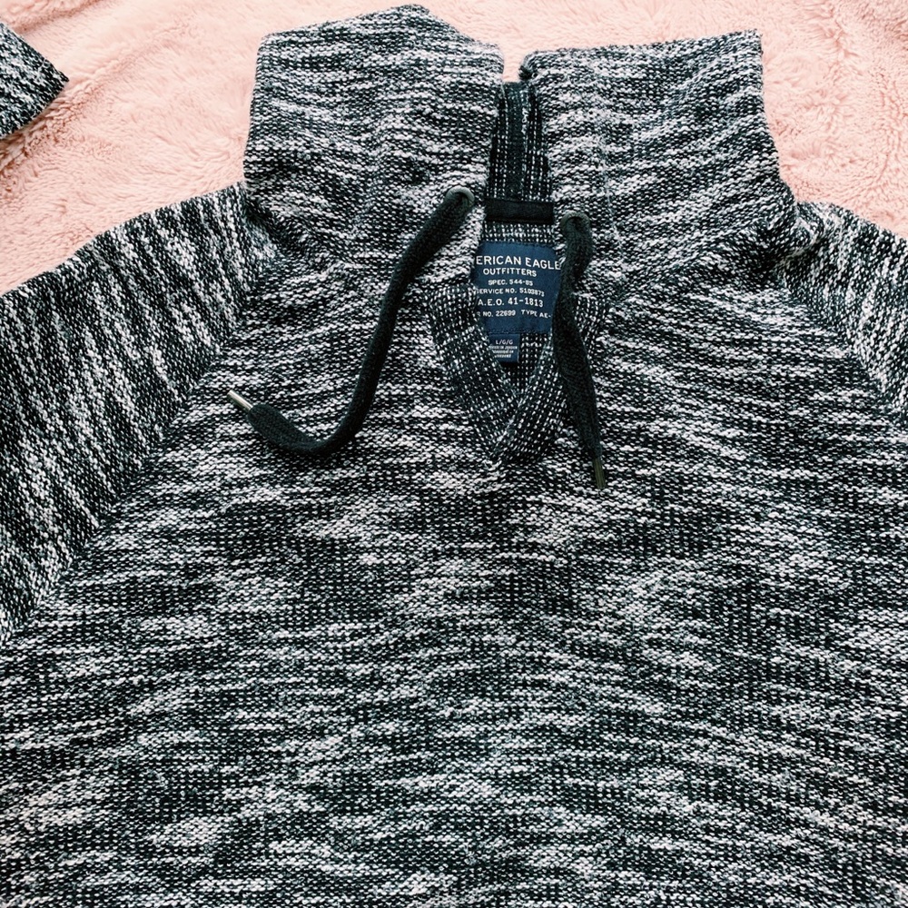 AMERICAN EAGLE BLACK&WHITE BAJA HOODIE/DRUG RUG